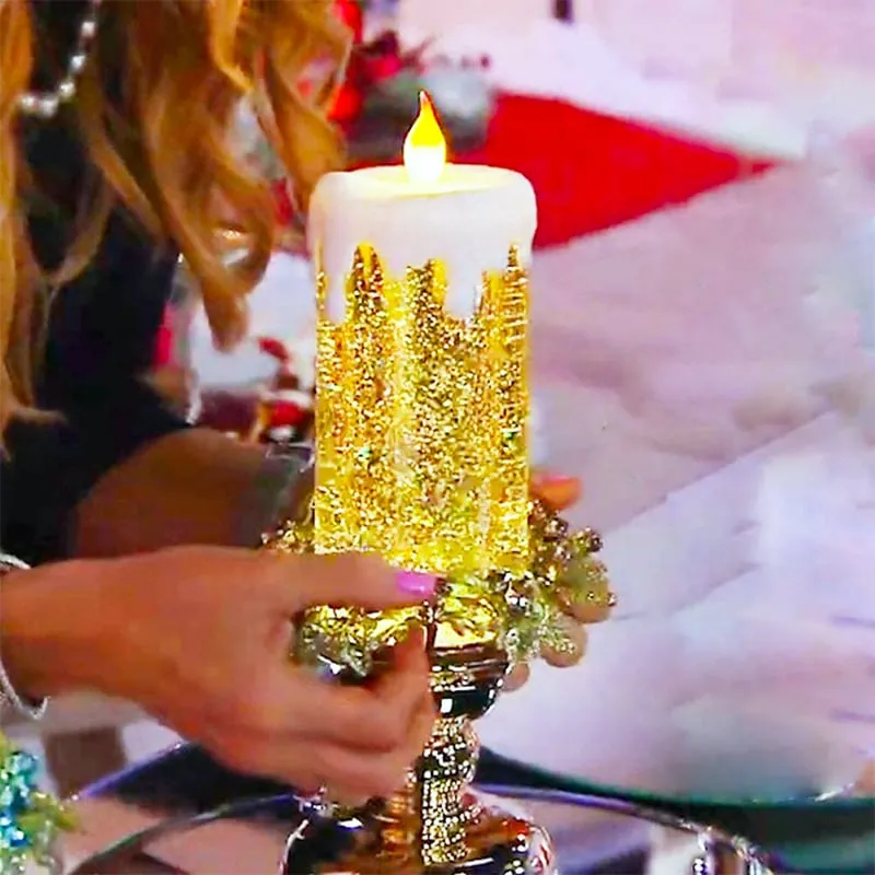 🌹In Vogue LED Electronic Glitter Candle Light